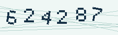 Verification image containing six numbers